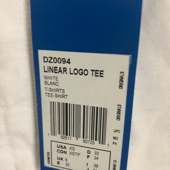 Adidas Originals Linear Logo Tee Crop Top - Picture 4 of 5